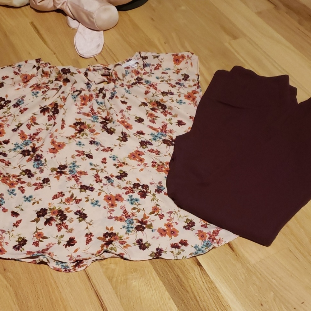 Lauren Conrad scalloped shirt